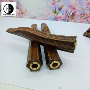 once pipa kayu kelor jawa model belimbing segi enam S h602