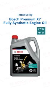 Bosch Premium X7 5W30 API SP Fully Synthetic Engine Oil Minyak Hitam Enjin Kereta (4L/1L)