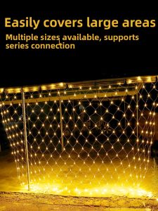BEAUTY IN THE LIGHT | Solar Waterproof Outdoor Decoration Net Light