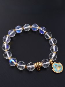 Thai Amulet Crystal Bracelet Men Women Fashion Jewelry Hand Chain Facet Cut Surface Runes Decoration Original Design Bracelets
