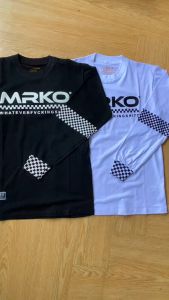 Kaos Lengan Panjang MRKO 083 Motif Logo Checkerboard Bahan Katun Keren