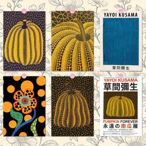 Y-Yayoi Kusama Pumpkin Abstract Nordic Poster Premium PP Wall Decal - Peel & Stick HD Print Waterproof Home Decor