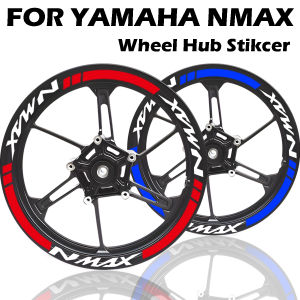 For NMAX Nmax 125 155 160 Reflective Motorcycle Wheel Hub Stickers Moto Motor Bike Scooter Rim Strips Tape Decals Accessories