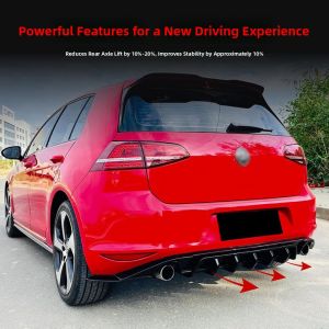 BONINGYU | For 2013-2016 VW Golf 7 GTI Rear Lip Spoiler with Light