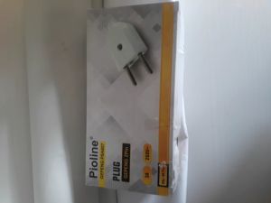 Steker Gepeng Pioline PSA607 & Soket Kuningan 2pin 250V