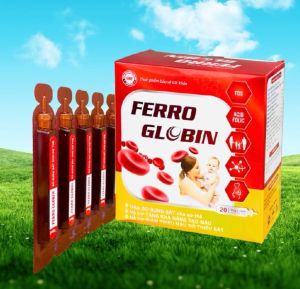 Ferro Globin viên uống sắt cho mẹ bầu hộp 20 ống