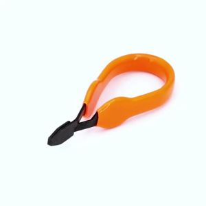 Bimoo 1/2PCSHigh Carbon Steel Hackle Pliers Fly Tying Tool Feather Material Hackle Clamp For Tying Dry Wet Nymph Streamer Flies