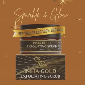 Skin Secrets Insta Gold Exfoliating Scrub 50ml: Acne Pimple Marks Remover & Melasma Solution