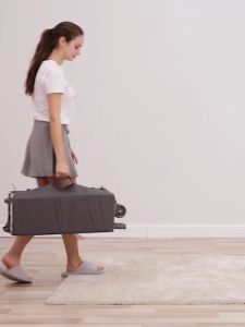 Folding Crib For Baby Height Adjustable Rocking Baby Crib Baby Bed Set For Newborn With Game Hole