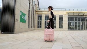 SOFTHOME 18 Inch Travel Bag Large-capacity Oxford Cloth Hand Luggage Bag Folding Boarding Backpack