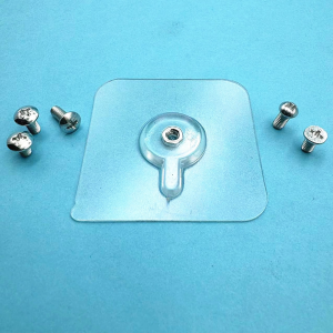 5pcs Drill-Free Screw Sticker Strong Adhesive Wall Mount Picture Frame Nail Non-Trace Hook Sticker
