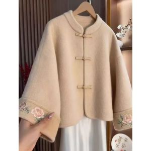 FLICBS | Plus Size Chinese Style Collared Jacket Coats for Autumn Winter