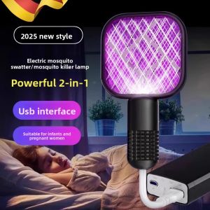 MONLEYTA | Rechargeable 2-in-1 Electric Mosquito Swatter Strong Protection Mosquito Killer Lamp Baby And Pregnant Women Safe Household Use