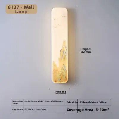 Chinese Style Decorative Wall Light for Background Art Lamp