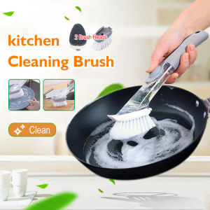 Kitchen Cleaning Brush Automatic Add Detergent Cleaner Brush Dish Pot Pot Bowl Kitchen Clean Tools Automatic Add Deterge