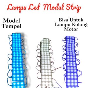 Lampu Kolong Led Modul Strip Tempel 6 Mata Ke Samping DC 12Volt 6 Watt / Lampu Kolong Motor Mobil Truck Waterproof Lampu Tempel Variasi (Harga Per 1 Pcs)