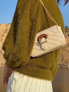 Tas HP Tas Wanita Kulit Terbaru Tas Selempang Cewek Tali Rantai Tas Mini Cewek Multifungsi Tas Bahu & Slempang Imut Tas Wanita Kondangan Cantik Kekinian