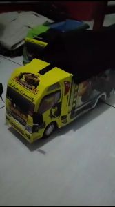 truk oleng miniatur termurah terbaik full variasi lampu bonus terpal uk 30cm