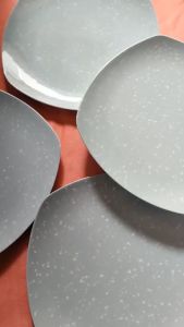 Dĩa vuông sâu nhựa melamine đựng thức ăn vân đá ngọc nhiều size DV 06-09