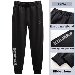 Kelme | Logo Printed Gray Cotton Jogger Pants