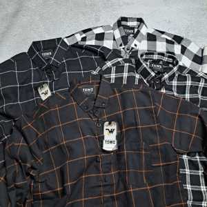 Kemeja Flanel Pria Lengan Panjang Motif Kotak Kotak Kualitas Premium Flanel Terbaru 2024 Premium