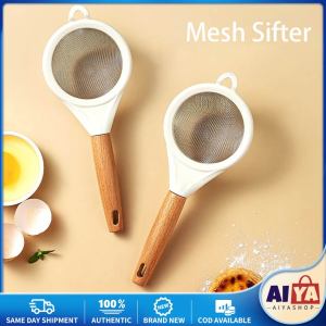 Stainless Steel Strainer Mesh Flour Filter Fine Wire Sieve Sifter for Kitchen Gadget Rustproof Mesh Strainer