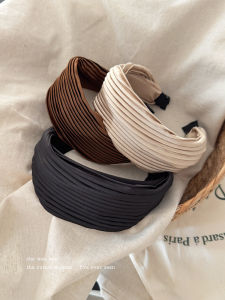 Băng Đô Viền Rộng Họa Tiết Sọc Xếp Ly Thời Trang Cho Nữ Băng Đô Rửa Mặt Băng Đô Tóc Phong Cách Hàn Quốc Mới Về Mùa Hè 2025