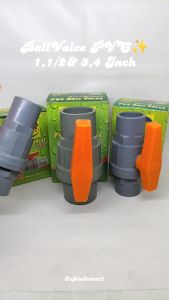 Ball Valve PVC CPT National Stop Kran 1/2 3/4 1 Inch