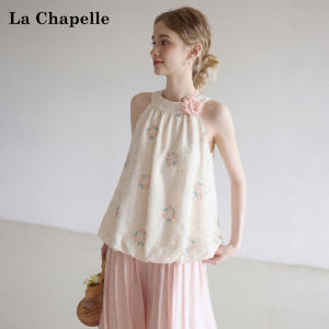 La Chapelle | Hanging Neck Floral Tank Top Summer Wear Slim Fit