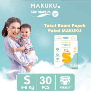 Gratis Ongkir COD Popok Makuku SAP Diapers Comfort Fit S30