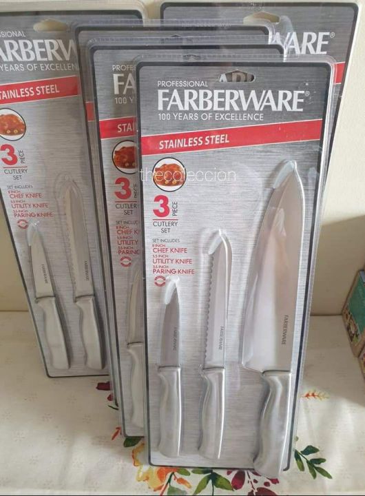 FARBERWARE KNIFE Set 3pcs. Lazada PH