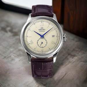 ĐỒNG HỒ NAM CHÍNH HÃNG Orient RA-AP0105Y30B Automatic Trắng Ngà Classic Bambino Small Seconds Brown Leather For Men