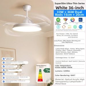Philips | Slim Low Noise High Airflow Simple Design Fan Light