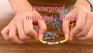 Konektor Sambungan Pelindung Kabel Bakar 50PCS Anti Air Heat Shrink Solder Tube Connector Waterproof