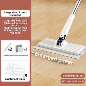 MONLEYTA | Automatic Small Mop Multi-Function Kitchen Use Face Towel No Hand Wash Needed Clamp Type Flat Surface Lazy Cloth Towel