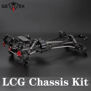 Bộ Khung Sườn Bằng Sợi Carbon LCG 1/10 RC Crawler Dành Cho Xe Cheater Rigs SCX10 TRX4 Capra Hạ Thấp Tâm Trọng Lực Phụ Kiện Nâng Cấp Tự Chế