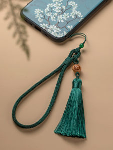 Garu Original Handmade Phone Strap Bracelet Style Mens Phone Case Secure Wearable Tassel Pendant Retro Phone Lanyard Wearable Charm