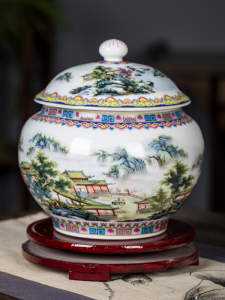 Moisture-Proof Ceramic Tea Storage Jar Small Size