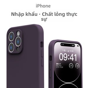 Sup&LV | Liquid Silicone Case for iPhone 16 Pro Max 15 Plus 14 Pro 13 Anti-Shock Full Lens Protection