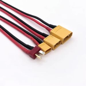 22CM Output Connector XT30 XT60 XT90 T Plug Charge Cable Silicone Wire 14AWG 4.0mm Banana Plug for RC Lipo Battery Connector