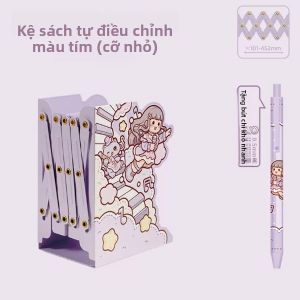 Giá Đỡ Sách Có Thể Mở Rộng Gấp Gọn Dễ Thương Có Giá Đỡ Bút Chì Bằng Kim Loại Dành Cho Học Sinh Giá Đỡ Sách Dễ Thương