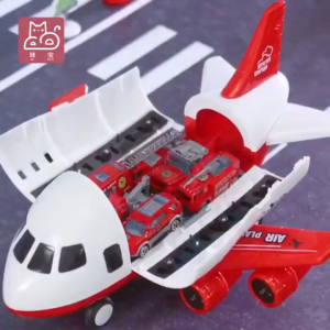 (6 IN A SET) WJS XL Size Aeroplane Car Set Toy Kid Toy Large Fire Trucks / Police / Military / Engineering Vehicles Aeroplane Toys Airplane Air Truck Air Bus MULTICOLOR [FREE RM 50 VOUCHER]
