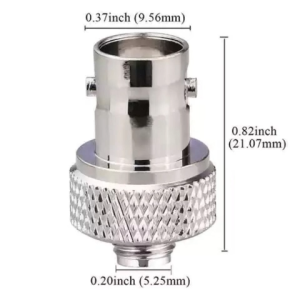 2Pcs Coaxial RF Adapter SMA Female To BNC Female Disc Nickel Plated RF Connector For Two Way Radio