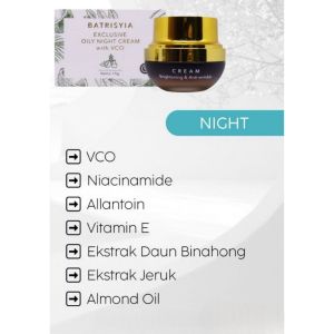Batrisyia Exclusive Oily Day & Night Cream Plus VCO