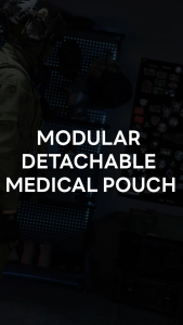 IDOGEAR Tactical Medical Pouch MOLLE Laser Cut Hook&loop with Large Storage Space Belt Bag Detachable Tactical Med Pouch 35132