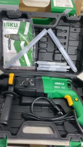ISKU Rotary Hammer Drill Bor 750W/1050W listrik Mesin Bor Palu Listrik Rotary Hammer Untuk Bobok Beton Tembok Hammer Drill BorRrotary Mesin Bobok Beton