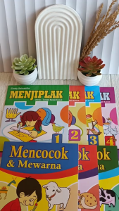 Paket Lengkap 7 Buku Anak Menjiplak Mencocok dan Mewarnai