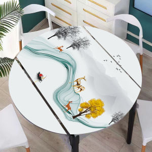 Elegant Oval Shape Tablecloth Soft Glass Material Foldable Dining Table Mat PVC Waterproof Oil-resistant New No-wash Thick Cover Cloth