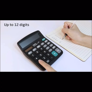 12 digit calculator for store computer electronic calculator solar and battery original calculator for business calculators big calculator for accounting financial dual power supply calculator office and school supplies calculator heavy duty