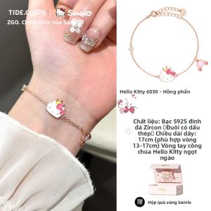 Tide color | Vòng Tay Bạc Hello Kitty
